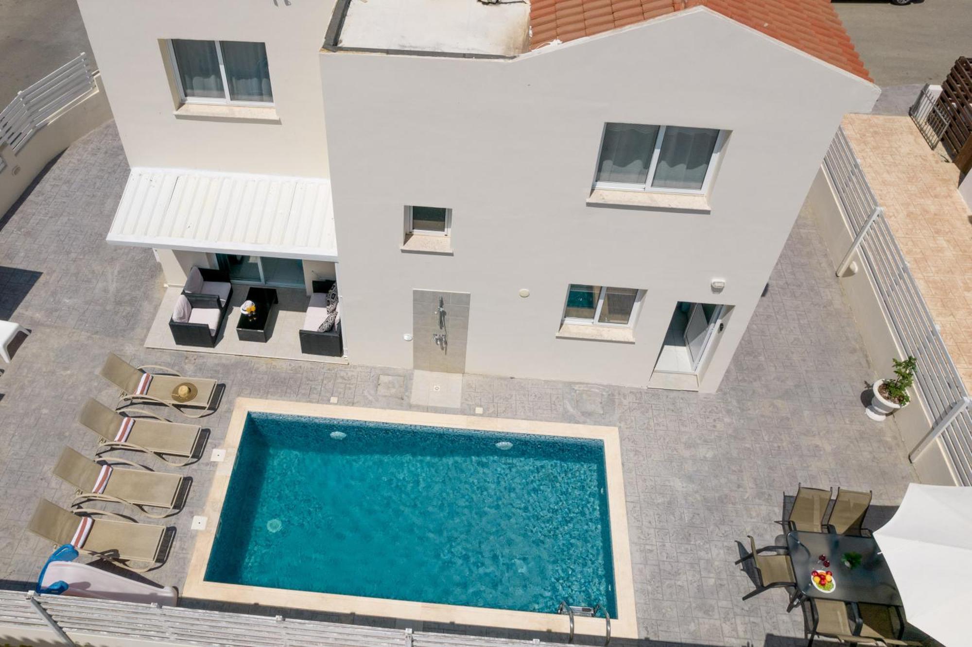 Dafni Villa Ekaterina 3 Bdrm プロタラス エクステリア 写真